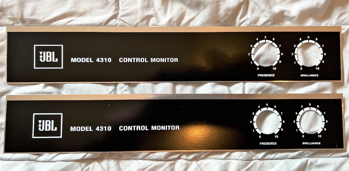 JBL 4310. board nameplate pair new goods 