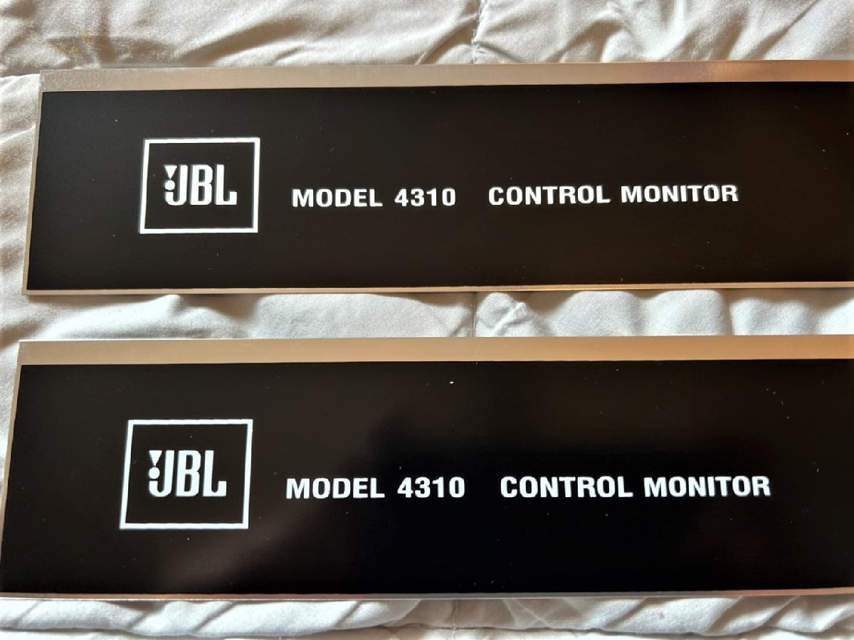 JBL 4310. board nameplate pair new goods 