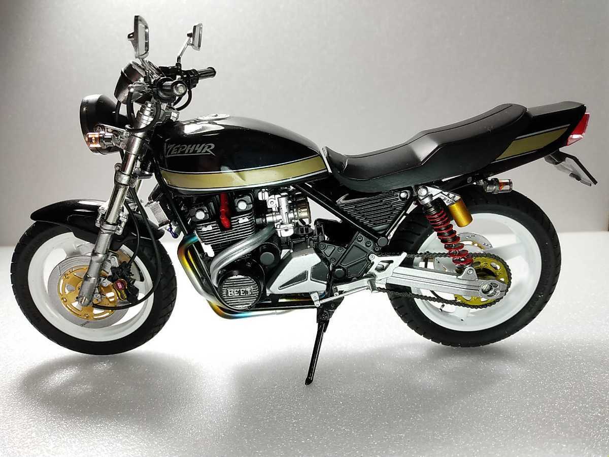 【500円引きクーポン】 アオシマ ZEPHYR400カスタム Kawasaki 1/12 模型/プラモデル