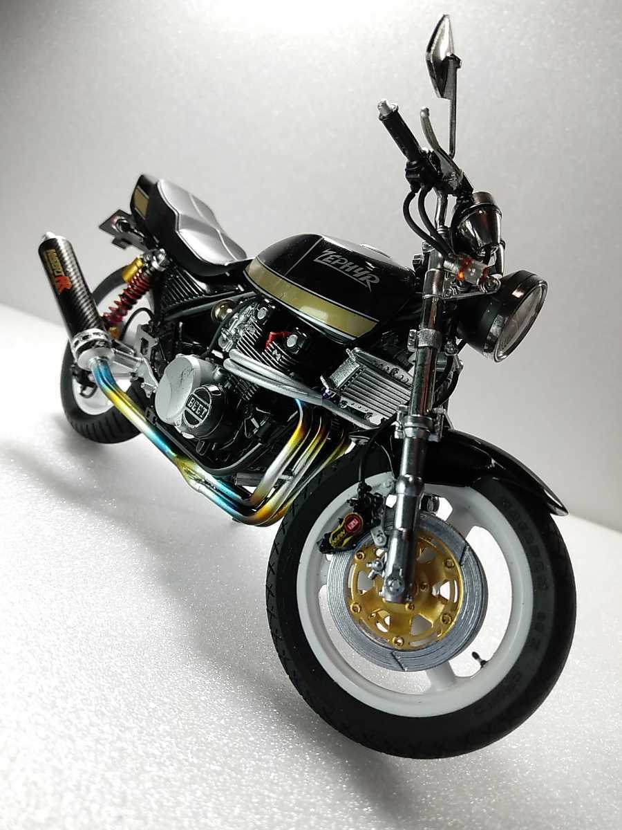 【500円引きクーポン】 アオシマ ZEPHYR400カスタム Kawasaki 1/12 模型/プラモデル