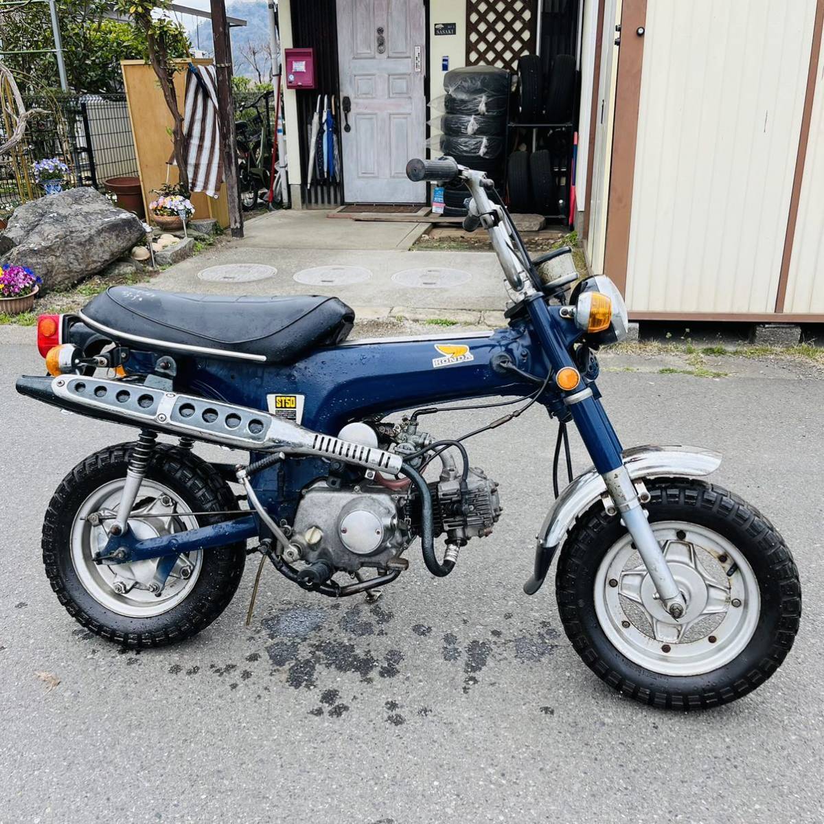 エンジン実動!HONDA DAX ダックス レストアベース 鍵・書付き ST50