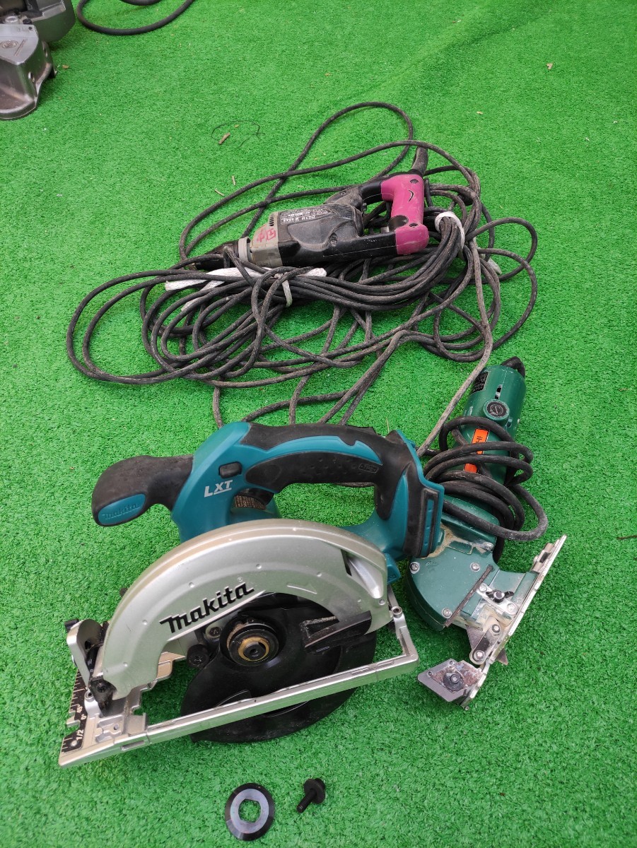 充電マルノコ ボードカッター ワンタッチのセット マキタ 日立 電動工具 DIY 新品で購入して Makita ワンタッチとマルノコセットです。 工具/メンテナンス
