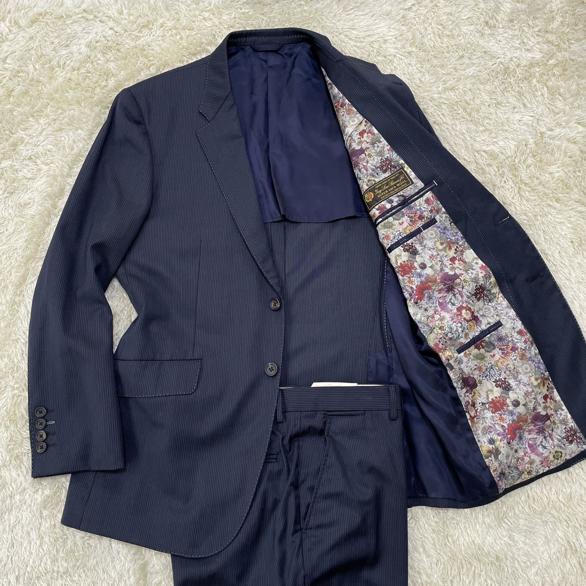 Paul Smith COLLECTION 花柄 セットアップ ストライプ スーツ