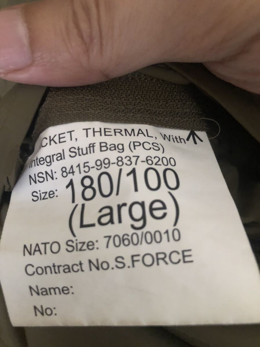 BRITISH ARMY イギリス軍 PCS 中綿 サーマルジャケット パーカー(戦闘服)｜売買されたオークション情報、yahooの商品情報を
