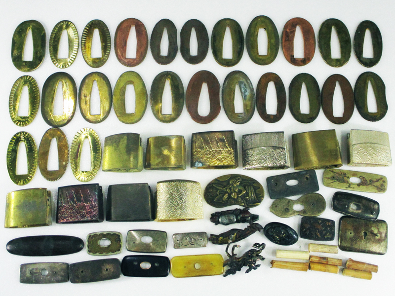 2770 【刀装具】 切羽 ハバキ 目貫金具 等 まとめて/武具 拵え 検索