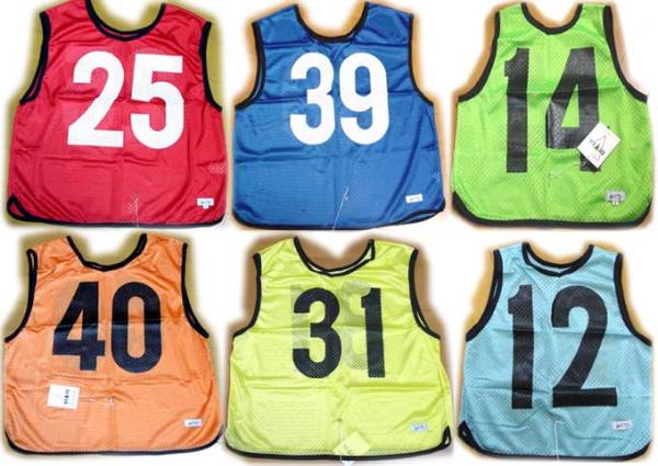  new goods prompt decision bib sM made in Japan number Dub li none 10 sheets yellow green Junior basketball bare- soccer futsal 