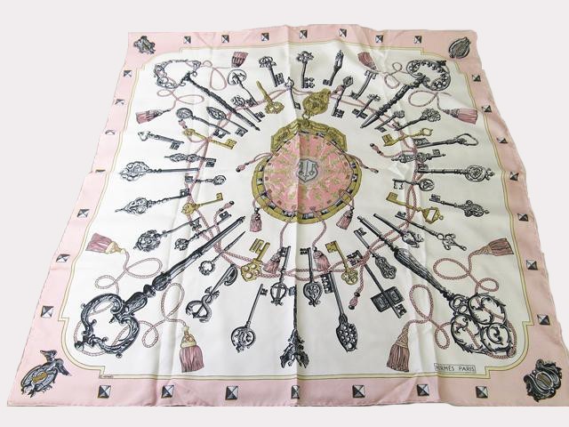 HERMES エルメス スカーフ カレ 88×88 ピンク系 _yo www
