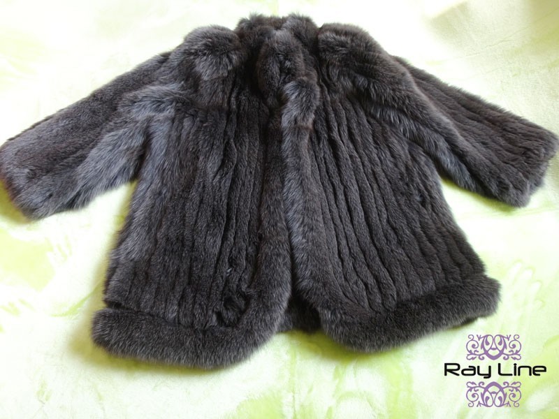 コート レディース DU BAINS FOX フォックス 毛皮 コート グレー系 美品 ビック サイズ  s02