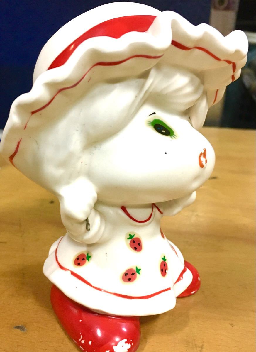 KIC Japan 女の子 貯金箱 昭和レトロ 陶器 陶製 アンティーク 日本製 ビンテージ