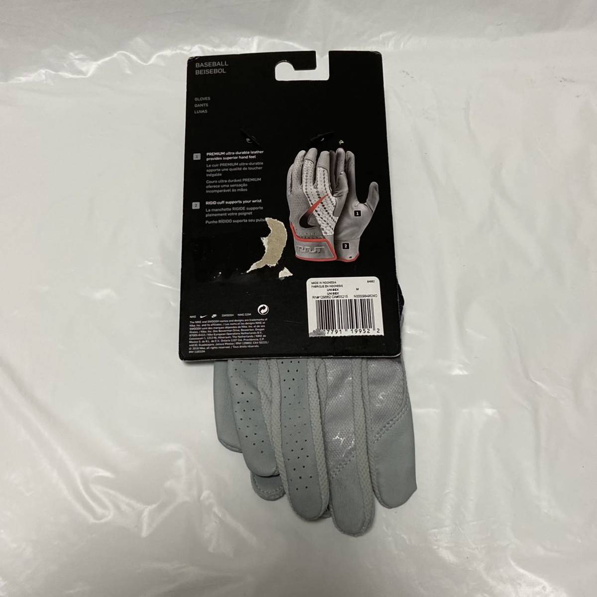新品) NIKE TROUT FORCE ELITE バッティンググローブ Mサイズ ナイキ