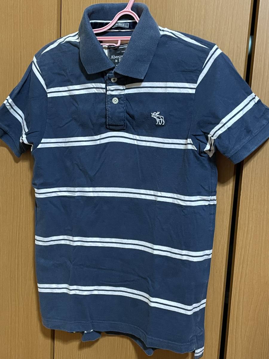 SALE/90%OFF】 アバクロ 半袖ポロシャツ ボーダー XL 綿100% cerkafor.com