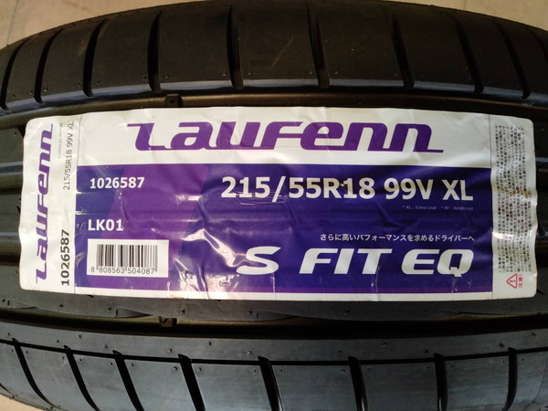 ★在庫処分 サマータイヤ 215/55R18 2本セット HANKOOK LAUFENN(ハンコック ラオフェン) S Fit EQ LK01 (送料無料 2020年製 )