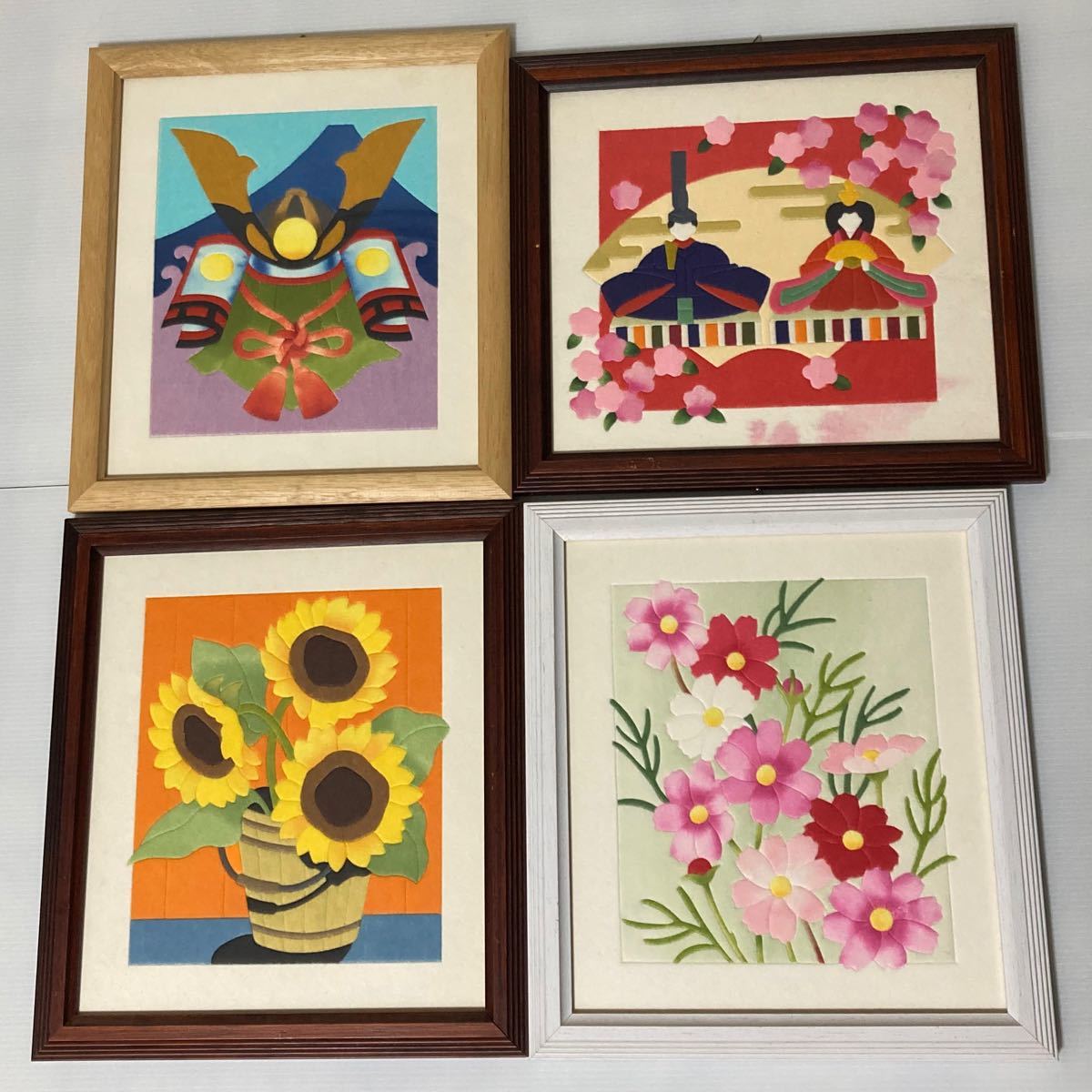 季節の絵画 フェルト調 額縁付き 4点セット|Yahoo!フリマ(旧 季節の絵画 フェルト調 額縁付き 4点セット|Yahoo!フリマ(旧