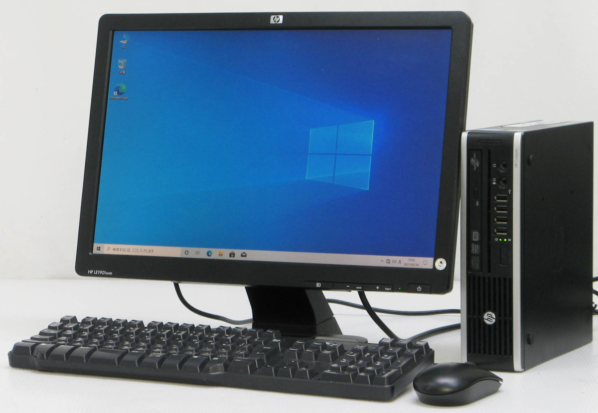 HP Compaq 8200 Elite USDT-2500S ■ 19インチワイド 液晶セット i5-2500S/4G/250G/DVDマルチ/ウルトラスリム/Windows 10 デスクトップ