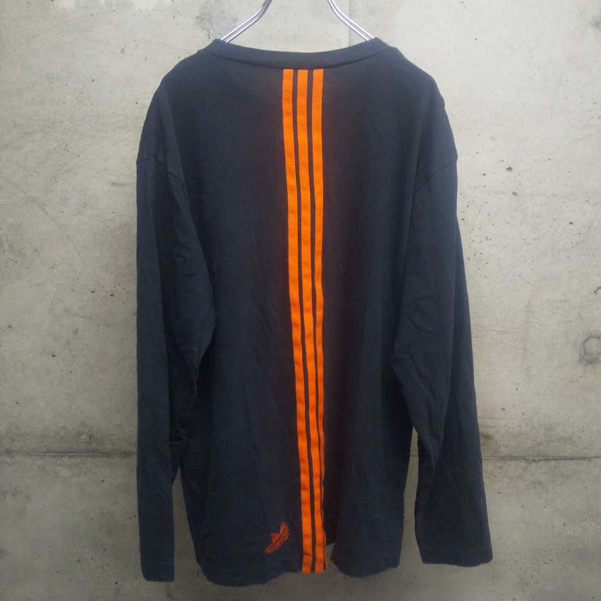 80s adidas / アディダス ロングスリーブ ロンT デサント 好配色 ロングTシャツ ロングスリーブ Tシャツ 長袖 vintage ヴィンテージ used