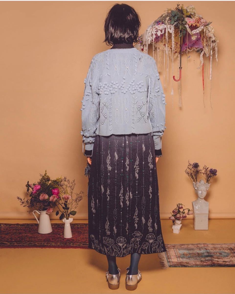 rurumu: noise motif knit cardigan - arborconnect.co.nz