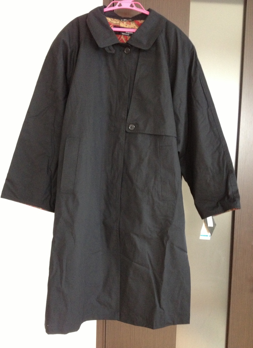 東京スタイル ダスターコート コート タグ付 未使用 はっ水加工 黒
