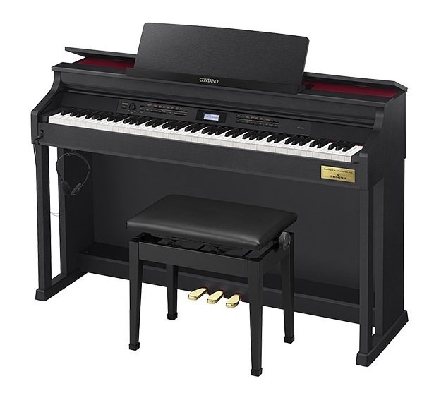 C.ベヒシュタインとのコラボレーション　世界中で愛される3つのピアノの音色　CASIO　カシオ　電子ピアノ　AP-710BK　ブラック