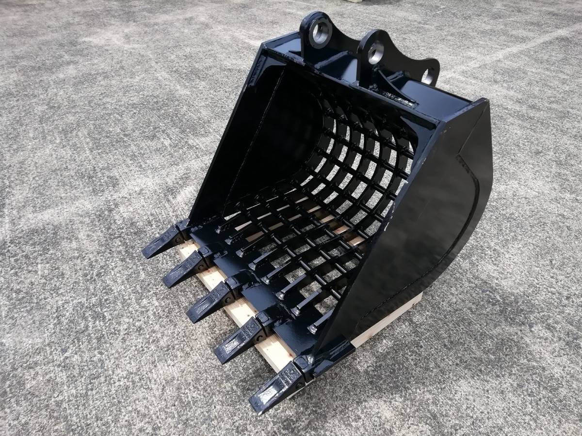 国産】 新品 スケルトンバケット 0.25m3クラス 網サイズ80x80mm 横