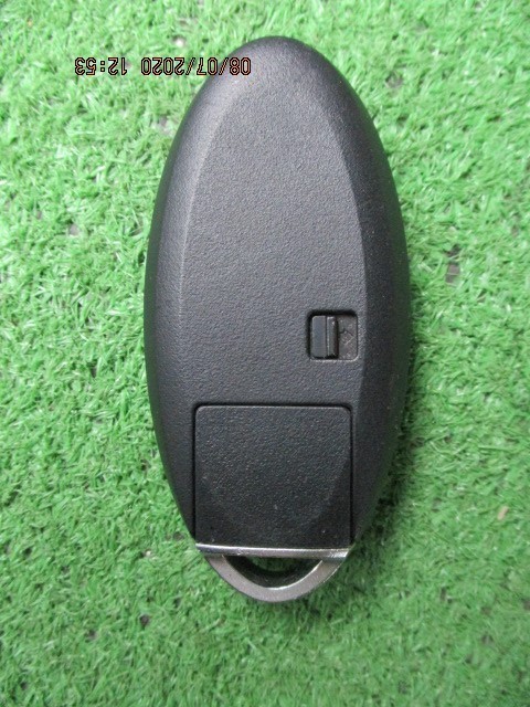 日産 ノート E11 純正 インテリジェントキー 2ボタン キーレス 社外カバー付 H19年 キーレスリモコン_画像4