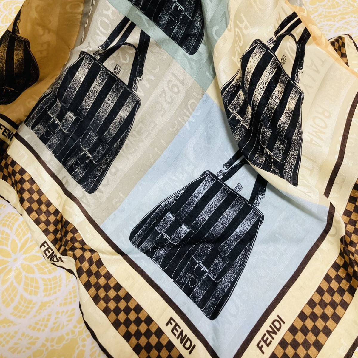 タグ付】新品/FENDI/大判スカーフ/正規品/フェンディ/未使用/即決