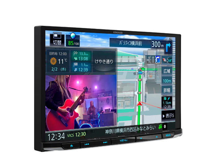 MDV-S809L ケンウッド 彩速ナビ 8V型 地デジ内蔵 メモリーナビ