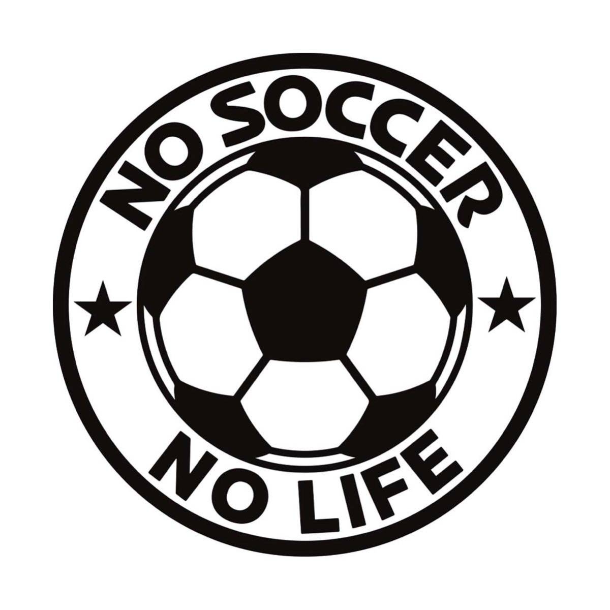 ヤフオク カッティングステッカー No Soccer No Life