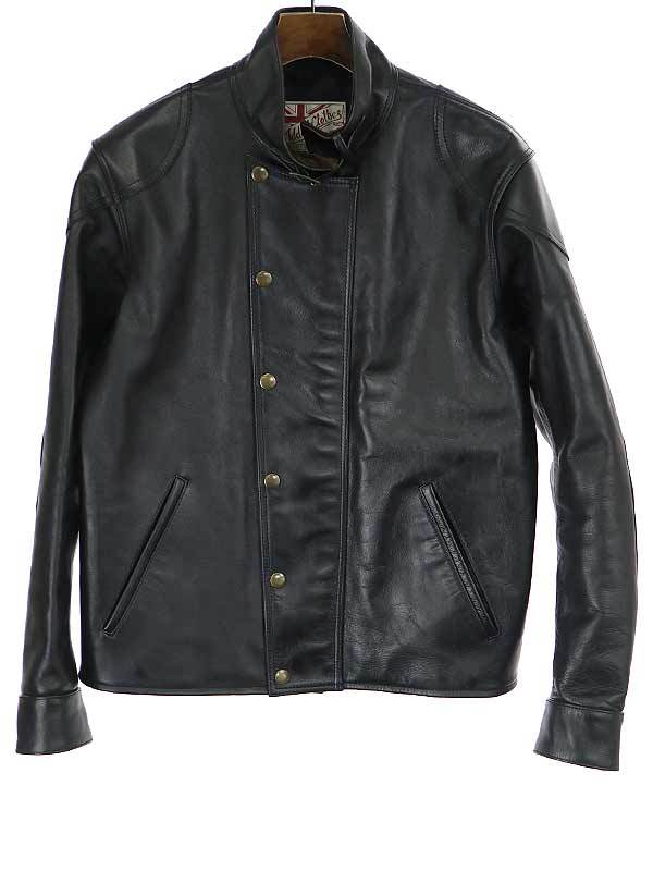 人気定番の ホースハイドアルスタージャケット JKT ULSTAR アディクトクローズ CLOTHES ADDICT ブラック メンズ 42 Mサイズ