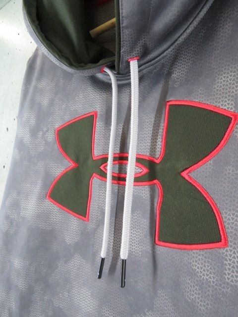 5080m173◆良品◆UNDER ARMOUR アンダーアーマー 裏地起毛 ジャージ素材 スエットパーカー XL/トレーナー/ジャケット/スポーツ/メンズ男性_画像3