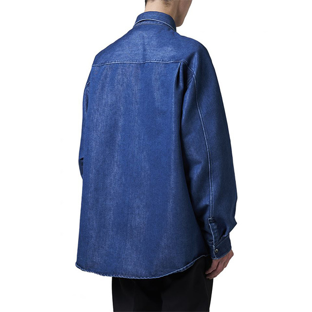 20S/S Name. ネーム SHINY DENIM OVERSIZED SHIRT_画像2