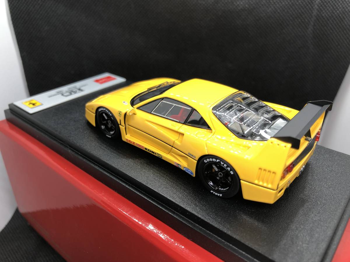 メイクアップ アイドロン 1/43 フェラーリ F40 ライトウエイト 黄 1990