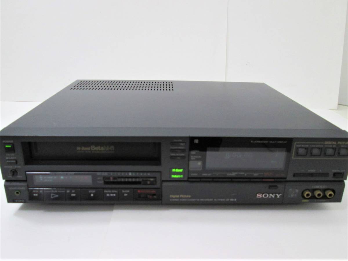 【SONY・Betamax・Hi-Band/Beta hi-fi】ソニー / SL-HF85D / ベータデッキ・ビデオレコーダー / 通電OK・再生動作難あり・ジャンク品_画像2