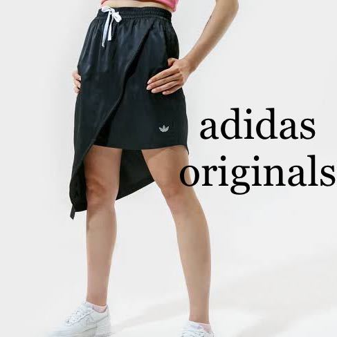 [M] новый товар adidas Adidas Originals мини-юбка чёрный u-bnasimeto Lee юбка to зеркальный . il спорт Mix 