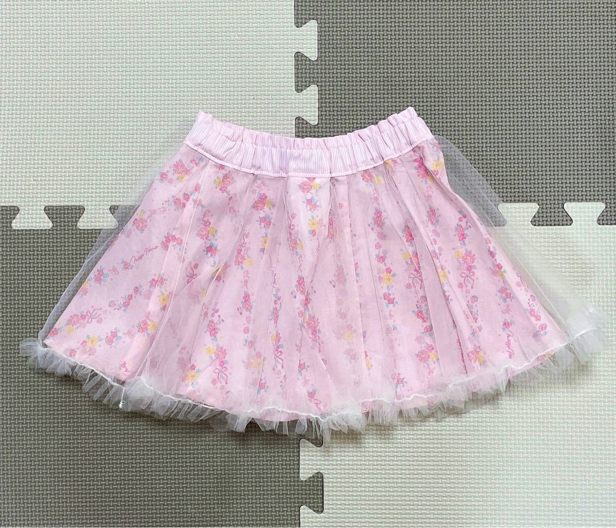 新品タグ付き♡メゾピアノ♡3段フリルスカート♡１３０ - スカート