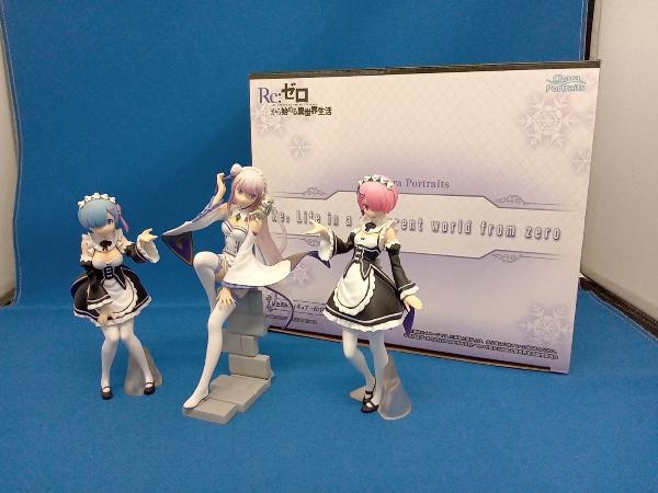 Chara Portraits レム&ラム&エミリア(3体セット) Re:ゼロ Yahoo!オークション - フィギュア バンダイ レム&ラム&エミリア
