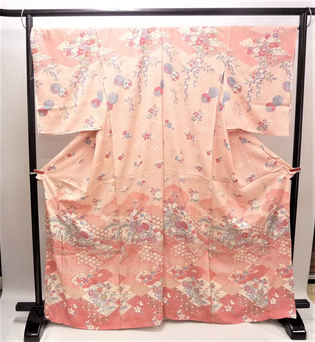 税込】 まゆの四季/新品未使用/在庫/未仕立て訪問着/絵羽小紋辻が花調