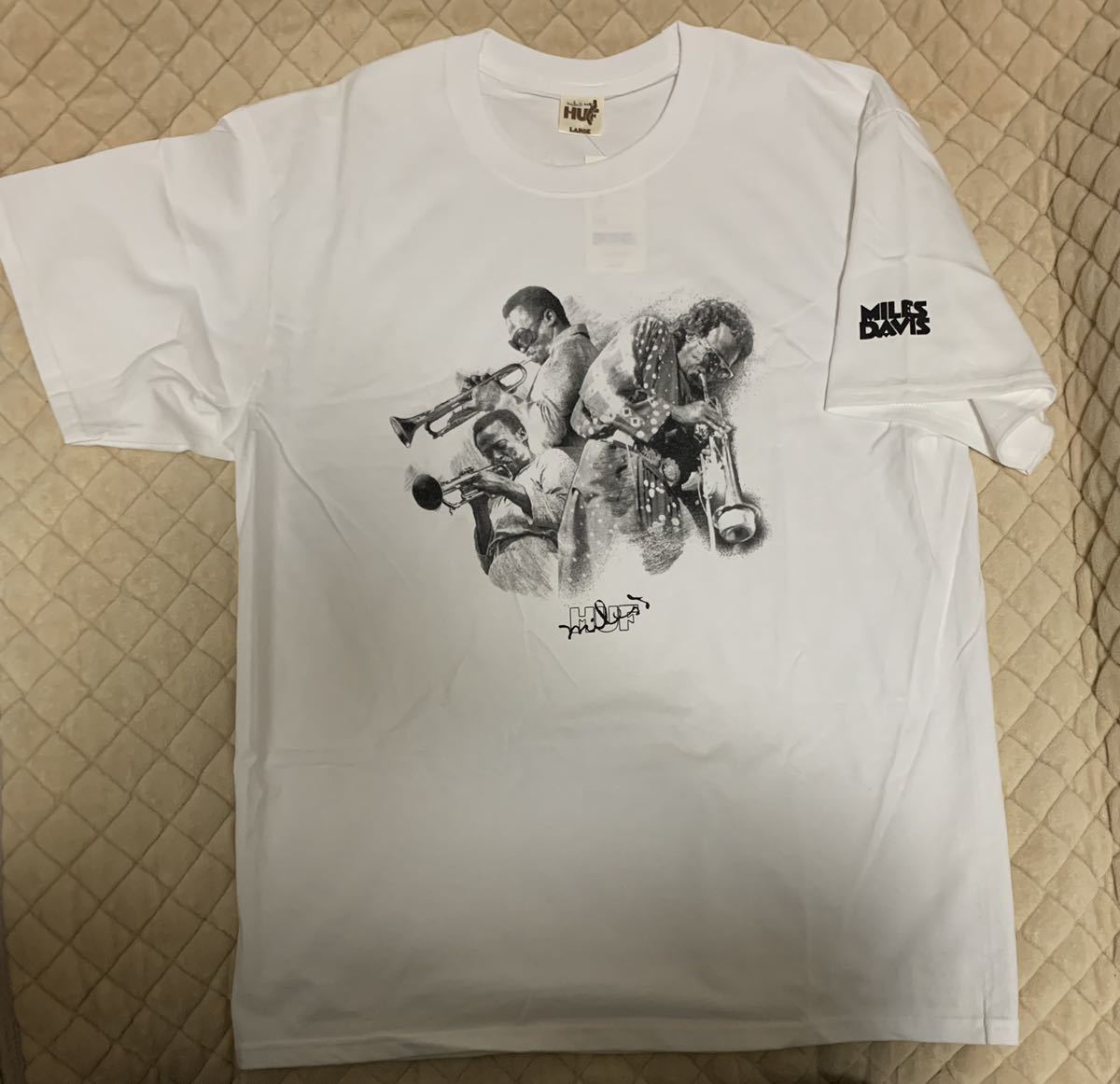 HUF Miles Davis Tシャツ Blue note ブルーノート Kind Of Blue キリマンジャロの娘 Relaxin’ with LP レコードの画像2