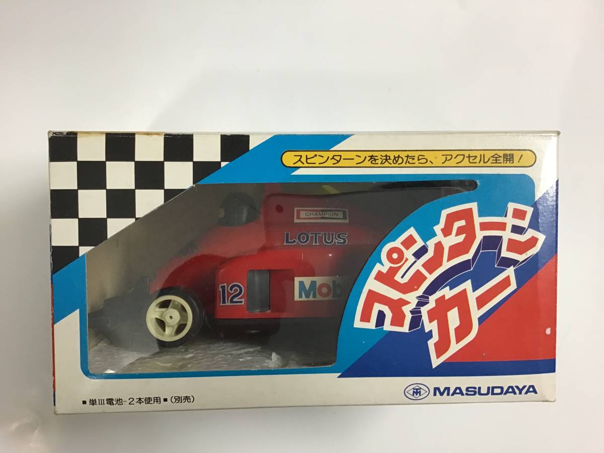  that time thing Masudaya spin Turn car unused goods F-1 LOTUS Mobil SHELL red 