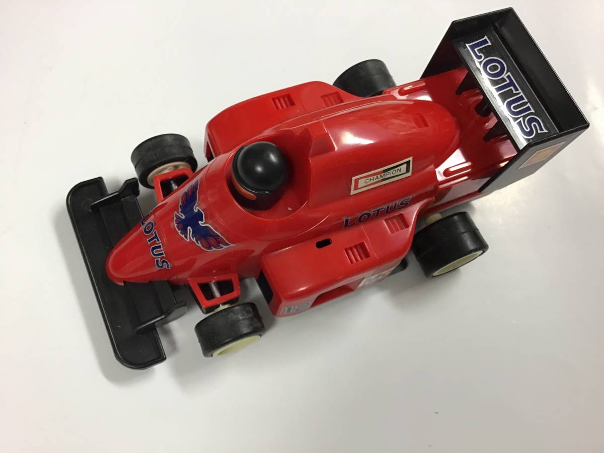 当時物 マスダヤ スピンターン カー 未使用品 F-1 LOTUS Mobil SHELL レッド_画像6