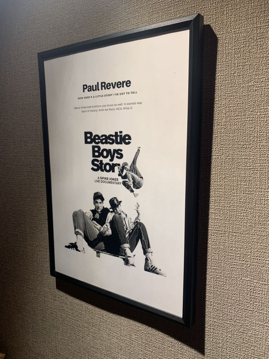 BEASTIE BOYS ビースティボーイズ A4 ポスター 額付き 送料込み_画像3