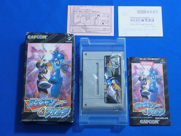 【中身新品？】SFC ロックマン&フォルテ 箱説明書つき 即決 スーパーファミコンソフト ROCKMAN MEGAMAN