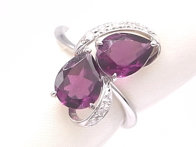 代引き手数料無料 g14715 Pt900 ガーネット3.43ct D0.06ct リング USED 美品 6.1g #13 ガーネット 代引き手数料無料 g14715 Pt900 ガーネット3.43ct D0.06ct リング USED 美品 6.1g #13 ガーネット