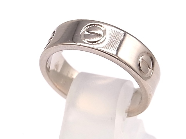 g15074 Cartier 750(K18WG) ラブリング USED 美品 6.7g #51 www.anac