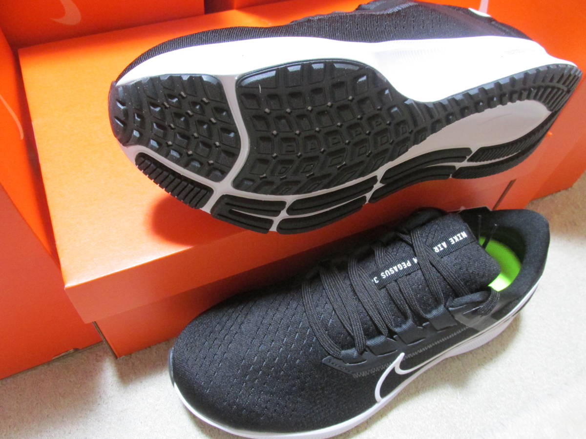 NIKE ナイキ エア ズーム ペガサス38 4E【広幅】 26.5cm ブラック