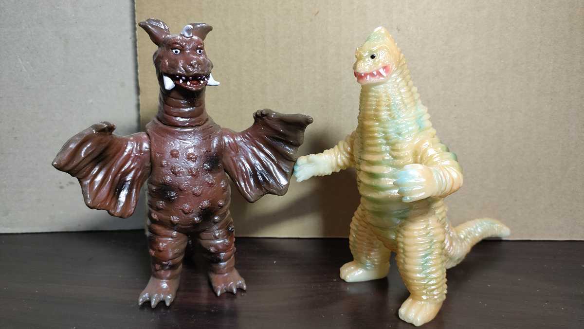 レッドキング&チャンドラー&ピグモン(ブルマァク復刻)ソフビ