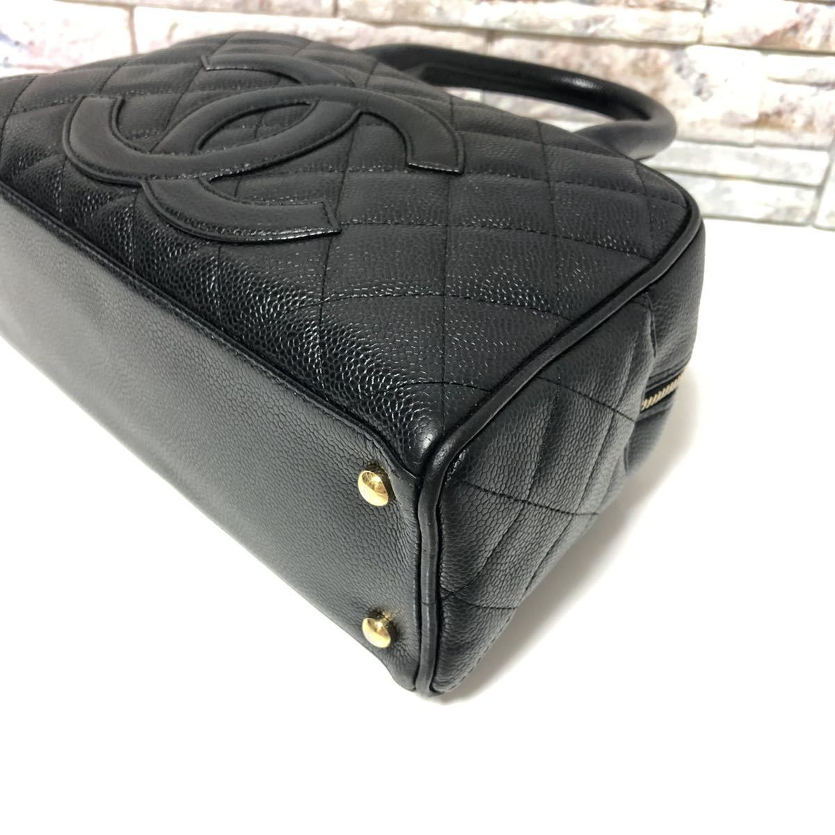 CHANEL シャネル 極美品 ミニ ボストン バッグ 【シール・カード付