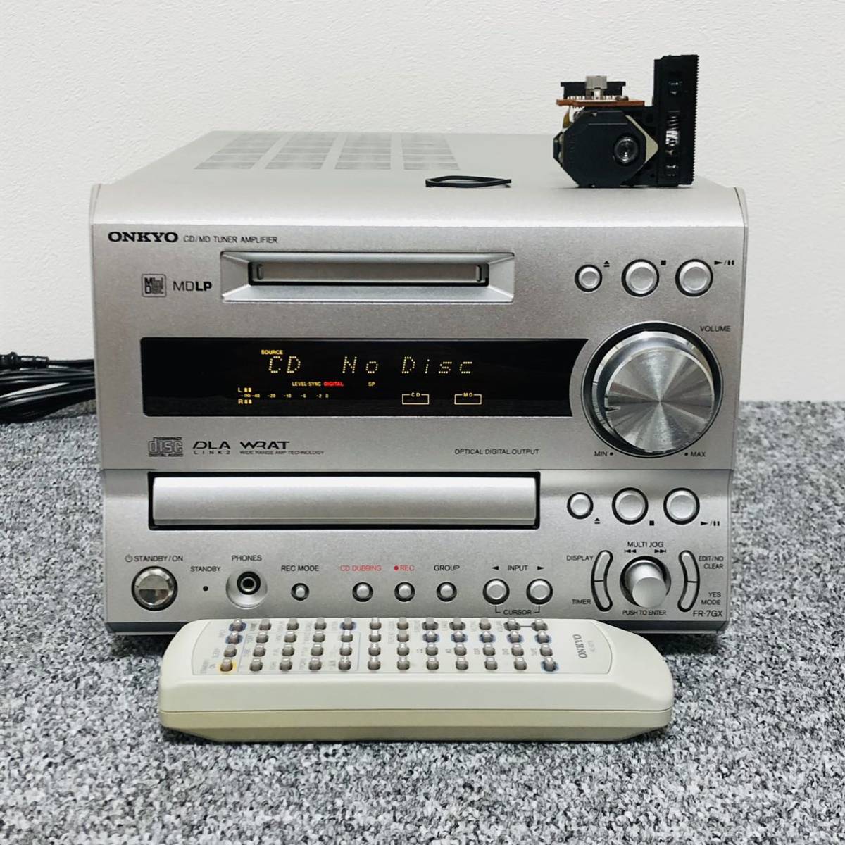 ONKYO FR-7GX ミニコンポ ピックアップ/ゴムベルト新品 リモコン付