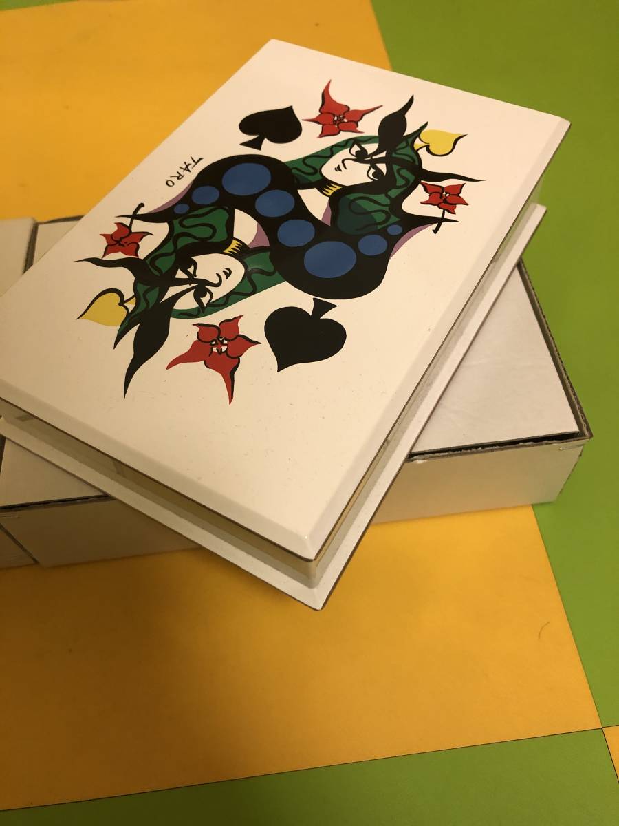 アンティーク 品 岡本太郎 トランプデザインのメモ帳ボックス(その他 