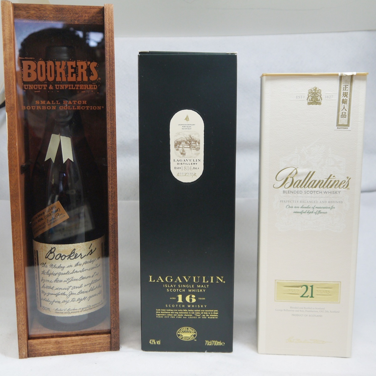 ☆3本セット ウイスキー【バランタイン 21年 700ml,ラガヴーリン 16年