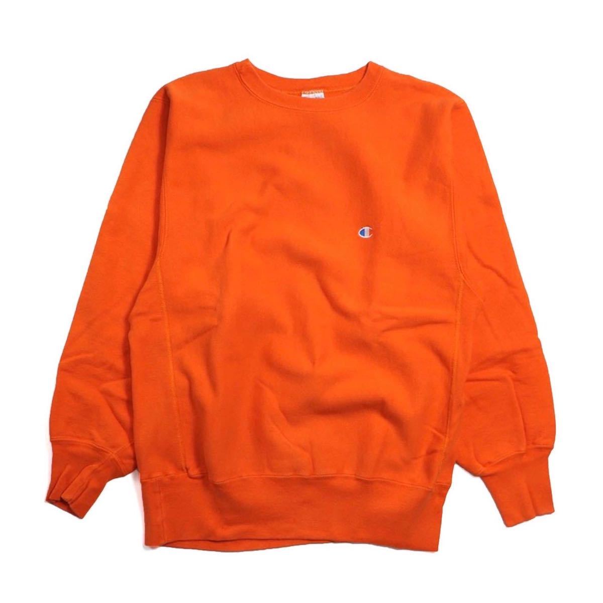 Champion REVERSE WEAVE 90s USA製 Orange Lサイズ チャンピオン リバースウィーブ スウェット トレーナー  ビンテージ ヴィンテージ